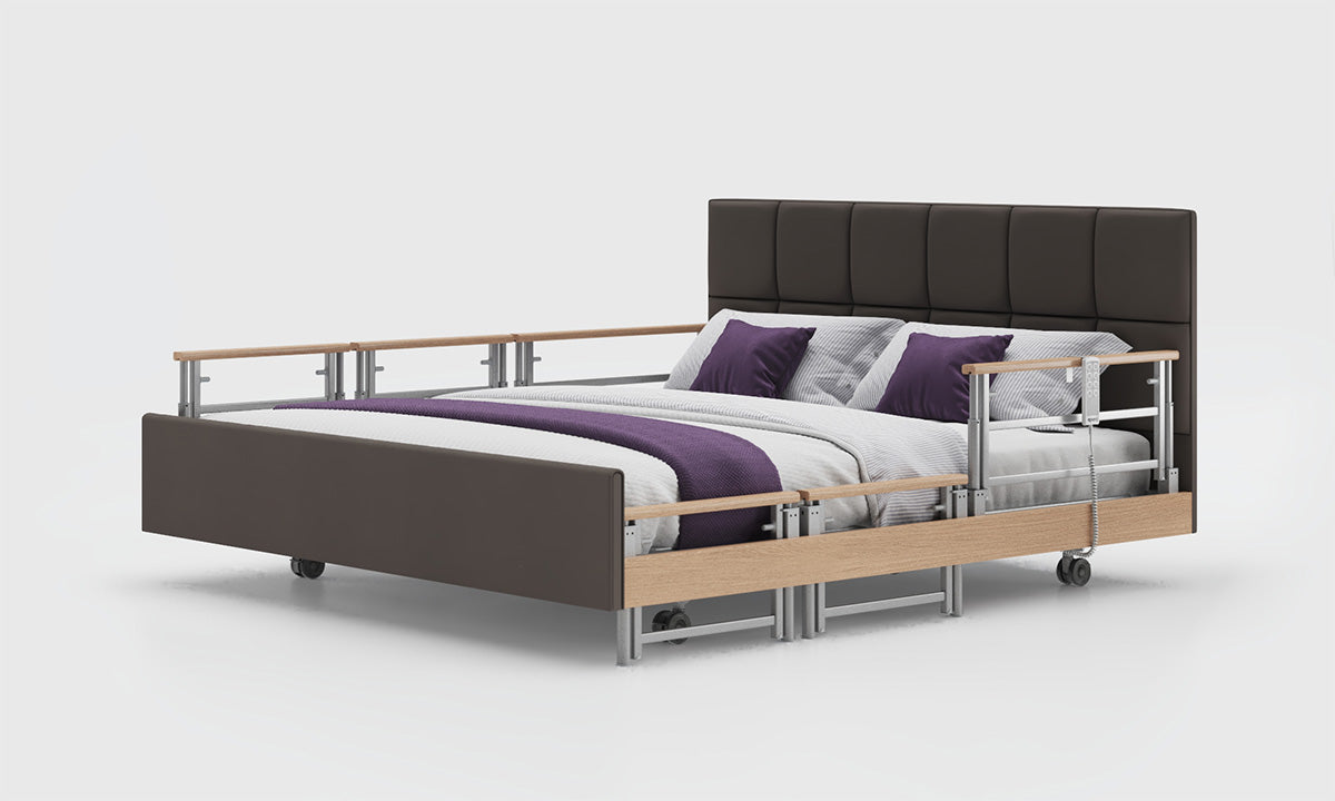 Signature Comfort Plus Dual Profiling Bed - Meteor (Leatherette)